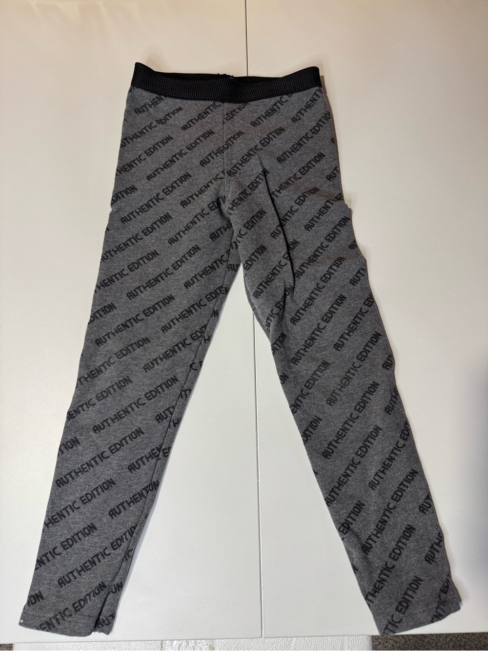 Kids' Zara Gray Logo Leggings